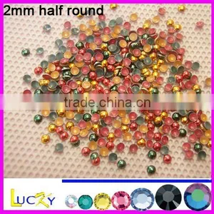 Korean Quality Hot Fix Half Round,iron-on Half Round Mixed Color thumbnail-1