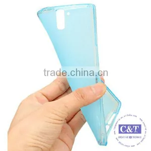 C&T Blue Rubber Flexible TPU Case for OnePlus One thumbnail-6