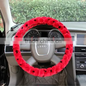 New Warm Fur Car Steering Wheel Cover thumbnail-1