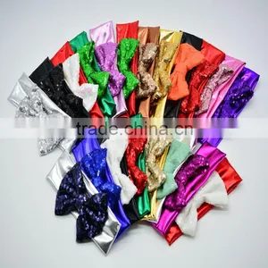 2016 New Arrival Sequin Bowknot Cotton Knot Headband, Festival Wedding Floral Garland Hair Band Headwear Accessories thumbnail-3