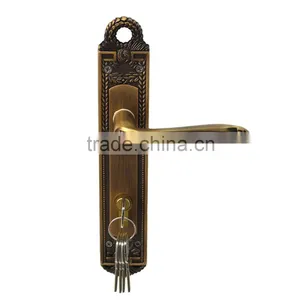 TRI-CIRCLE Zinc Alloy Double Sided Door Handle Lock, Handle Door Lock Set thumbnail-2