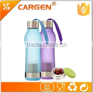 Strike and Leak Proof 600ml Frosted Plastic Tea Strainer Bottle thumbnail-6