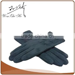 2016 NEW Fashional Cherry Thinsulate Suede Motorcycle Gloves For Girls thumbnail-5