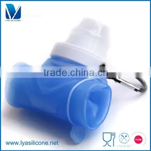 Non-Toxic Foldable Silicone Collapsible Water Bottle thumbnail-1