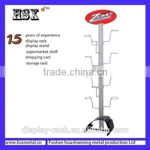 New Design Metal Motorcycle Helmet Floor Rack for Retail Stores/supermarket HSX-Z-226 thumbnail-1