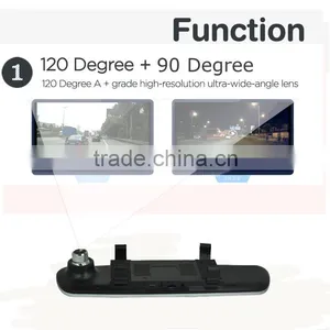 4.3inch Front/rear Camera Car Dvr Rearview Mirror Monitor With Built in Dvr thumbnail-2