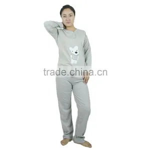 Kevince Women Interlock Pyjamas Knitting Clothing Pajama 1000pcs up OEM Factory Directly thumbnail-1