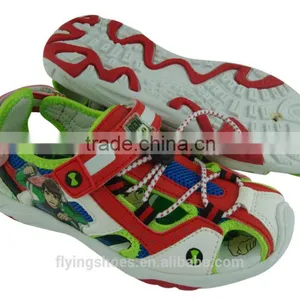2015 Sports Kids Hollow Out Rope Sandals With Ben 10 Cartoon thumbnail-2