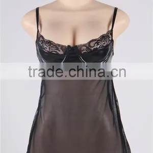Leather Lingerie Women Plus Size Underwear thumbnail-1
