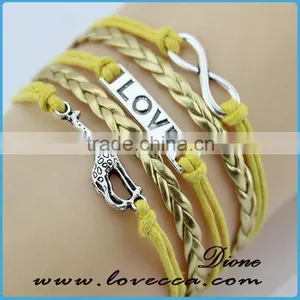 Colorful Wholesale Leather Rope Personalized Womens Leather Bracelets thumbnail-6