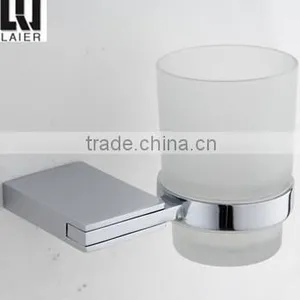 Square Design Zinc Chrome Bathroom Accessories Tumbler Holder 12038 thumbnail-1