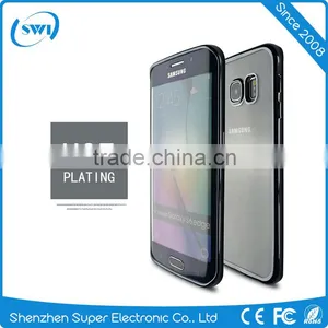 Low Price China Mobile Phone Durable Transparent Phone Case for Samsung S6 Edge Soft Cover Case Plating TPU thumbnail-3