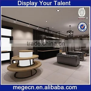 High Quality Wooden Round Bar Shoes Display Rack thumbnail-1