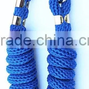 Stripe Nylon Horse Halter With Brass Hardware and Horse Lead Rope thumbnail-6