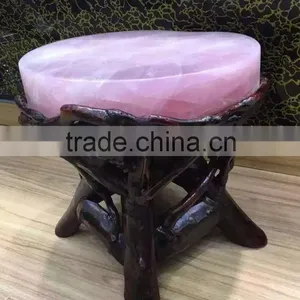 Fashion Rose Quartz Crystal Stool for Crafts,healing Stone thumbnail-2