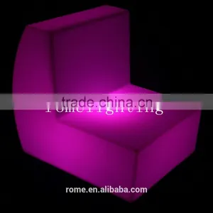 Hot Sell Led Lighting Sofa Led Rechargeable Multi Color Waterproof Modern Hard Plastic Sofa thumbnail-3