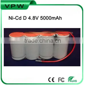 High Temperature Rechargeable Nicd D 4.8V 5000mAh Battery thumbnail-1