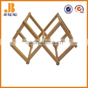 Accommodate 2 Bottle Folding Wooden Wine Rack thumbnail-1