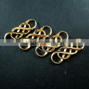 10x30mm 14K Light Gold Plated Double Infinity Timeless Forever DIY Pendant Charm Supplies 1850190 thumbnail-1
