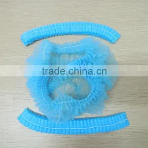 Disposable Breathable Light Blue Bouffant Caps thumbnail-1