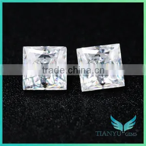 Cheap Moissanite D E F Color Eye Clean Vvs Moissanite Princess Cut Loose Diamonds thumbnail-4