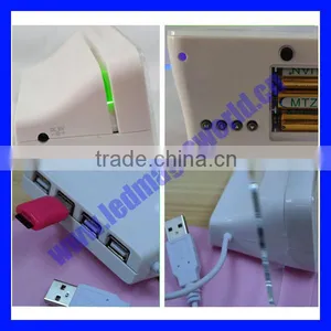 Home Electronic Sparkle Acrylic Alarm Clock LED Memo Board thumbnail-6