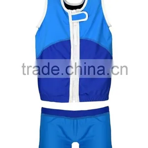 (New Arrival)Children's Floating Lycra Blue Colour Swimming Suit thumbnail-1