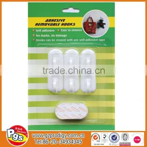 Removable Plastic Adhesive Hanging Hooks Set thumbnail-5