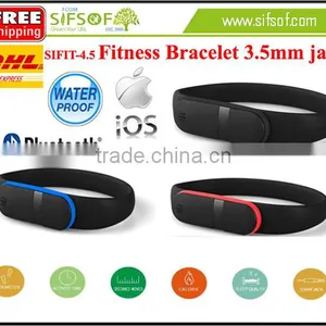 SIFIT-4.5 Smart Pedometer Wristband, Works With Smart Phone, Sync Data by 3.5mm Audio Jack, Convenient and Quick Charging Method thumbnail-1