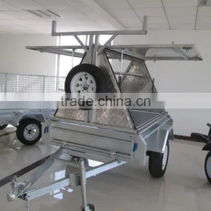 Top 1 Best Price High Quality Hot Dipped Galvanized 6x4ft Fully Welded Single Axle Box Trailer thumbnail-5