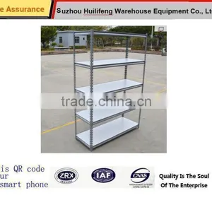 Small 5 Tiers Silver Grey Boltless Steel Shelving For Garage Industrial Basement thumbnail-1
