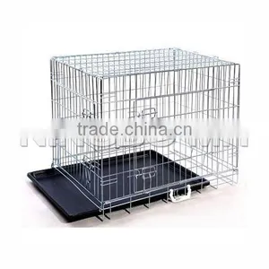24" 30" 36" 42" 48" Large Outdoor Metal Dog Cages, Foldable Dog Crates thumbnail-1