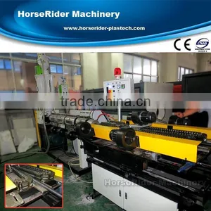 High Output Single Wall PE PVC Corrugated Pipe Machine / Plastic Single Wall Corrugated Pipe Extruder Machine thumbnail-1