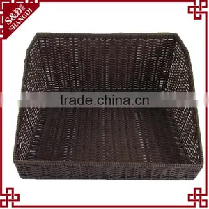 S&D Poly Rattan Supermarket Vegetable Fruit Display Basket Storage Basket thumbnail-1
