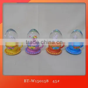 Egg Water Globe Bunny Water Globe Easter Snow Ball Resin Snow Ball Resin Water Ball thumbnail-1