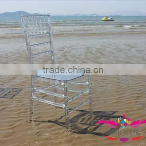 Wholesale Crystal Ice Plastic Resin Chiavari Chair thumbnail-1