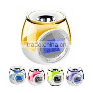 Promotional Desk Clock / Digital LCD Alarm Clock With Aroma Heater thumbnail-1