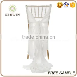 Ruffle Chiffon Chair Cover Chair Sash thumbnail-5