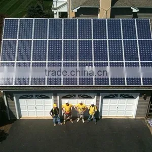 Complete 6kw Solar Power System Solar Panel PV Array Combiner Inverter Controller Battery Ground Rack Roof Rack Cable thumbnail-5