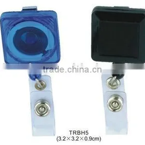 Plastic Square Badge Holder With Logo for Promotional thumbnail-1