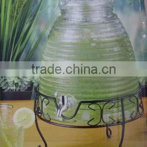Convenient Giant Glass Jar With Tap for Drinking thumbnail-3