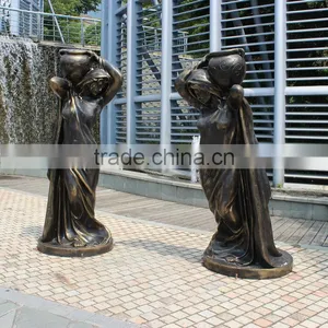 Landscape Bronze Lady Sculpture thumbnail-2