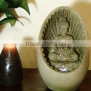 Buddha Tabletop Fountain With LED Light thumbnail-2