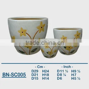 Vietnamese Ceramic Indoor Pot/ Indoor Planter BN-SC005 thumbnail-1