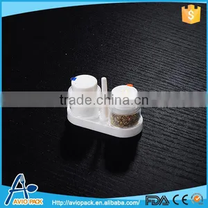 Low Price Airline Clear Salt and Pepper Shaker Plastic Grinder for Meal thumbnail-1