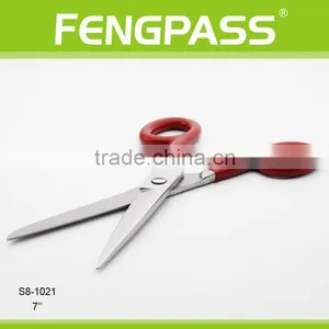 S8-1021 17.8CM 2Cr13 Full Stainless Steel With Plastic Coating Handle Sewing Scissors thumbnail-4