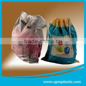 One Time Use Biodegradable Plastic Drawstring Bag thumbnail-1