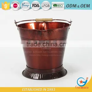 Garden Galvanized or Iron Landscape Pots Planters Landscaping Cheap Flower Potswith Handle thumbnail-3
