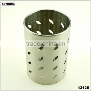 42125 Stainless Steel Chopstick Tube/ Kitchen Utensil Holder / Chopsticks Holder thumbnail-1