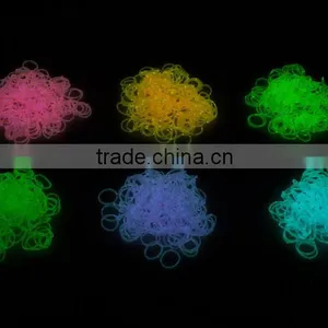 DIY LOOM BANDS BRACELET MAKING KIT INCLUDES 300 Colorful RUBBER BANDS LOOM CLIPS thumbnail-3